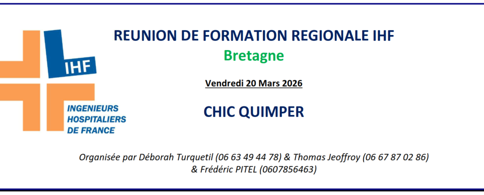 Journée régionale IHF – Région Bretagne – Vendredi 20 mars – Quimper