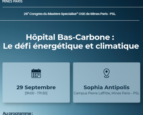 Congrès "Hôpital bas-carbone" du Mastère Optimisation des Systèmes Energétiques