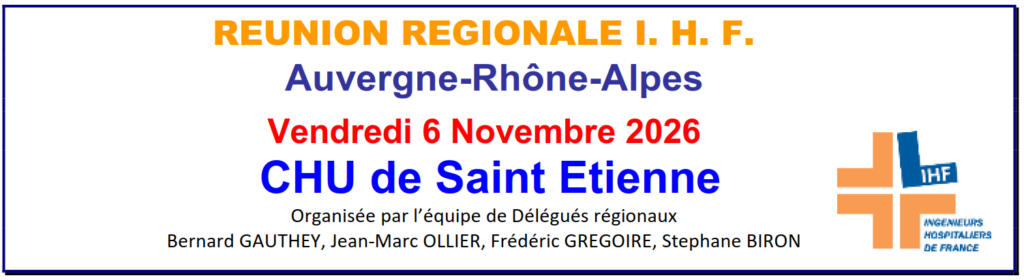 Journée régionale IHF – Région AURA – Vendredi 6 novembre 2026 – Saint Etienne