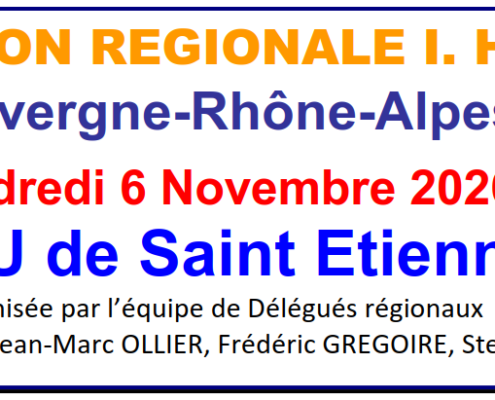 Journée régionale IHF – Région AURA – Vendredi 6 novembre 2026 – Saint Etienne